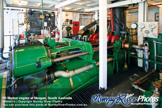 PS Marion engine at Morgan, South Australia