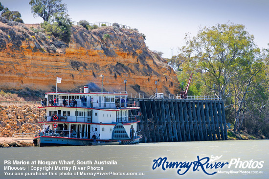 PS Marion at Morgan Wharf, South Australia