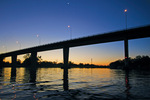 Chaffey Bridge at Mildura on Sunset