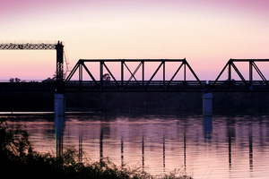 Sunrise at Abbotsford Bridge, Curlwaa, New South Wales