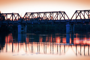 Sunrise at Abbotsford Bridge, Curlwaa, New South Wales