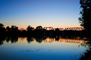 Sunrise at Abbotsford Bridge, Curlwaa, New South Wales