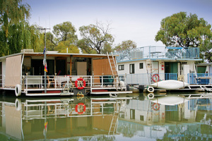 Houseboats at Renmark, South Australia