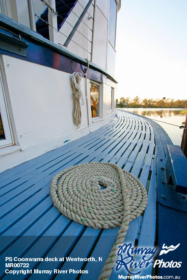 PS Coonwarra deck at Wentworth, New South Wales