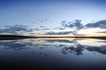 Sunset on Ouyen salt pan