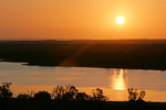 Sunset over the Murray River at Nildotte