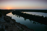 Sunset over the Murray River at Nildotte