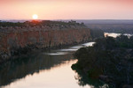 Sunset over the Murray River at Nildotte