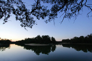 Murray River on sunset at Boundary Bend, Victoria
