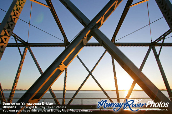 Sunrise on Yarrawonga Bridge