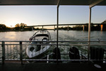 Houseboat at Mldura on sunset, Victoria