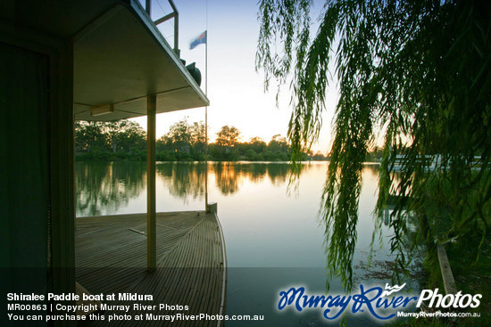 Shiralee Paddle boat at Mildura