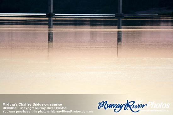 Mildura's Chaffey Bridge on sunrise