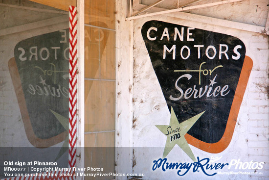 Old sign at Pinnaroo