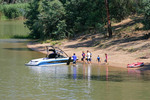 Boating on the Muray River near Echuca