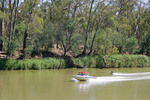 Boating on the Muray River near Echuca