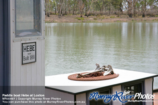 Paddle boat Hebe at Loxton