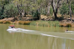 Boating on the Muray River near Echuca