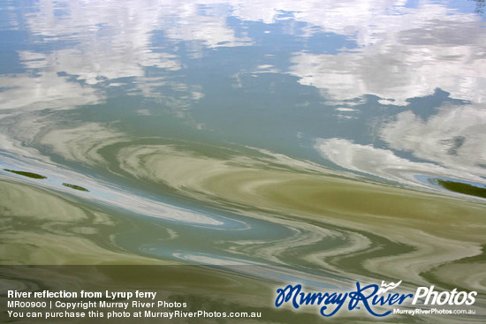 River reflection from Lyrup ferry