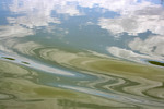 River reflection from Lyrup ferry