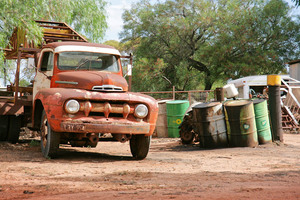 Truck at Werrimull in the Wimmera, Victoria