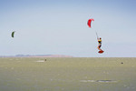 Kite surfing in Lake Alexandrina, Milang