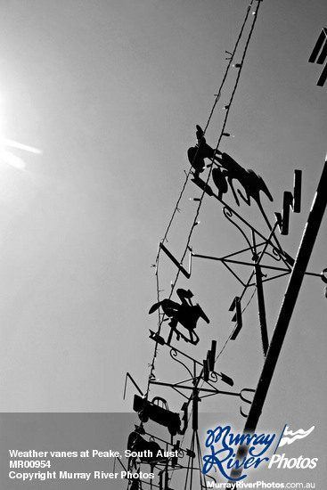 Weather vanes at Peake, South Australia