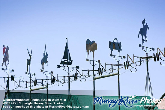 Weather vanes at Peake, South Australia