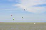 Kite surfing in Lake Alexandrina, Milang