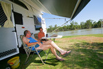 Relaxing by the Murray at Robinvale, Victoria
