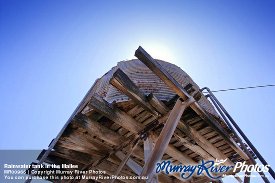 Rainwater tank in the Mallee