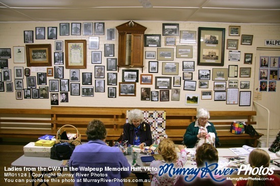 Ladies from the CWA in the Walpeup Memorial Hall, Victoria