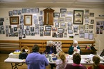 Ladies from the CWA in the Walpeup Memorial Hall, Victoria