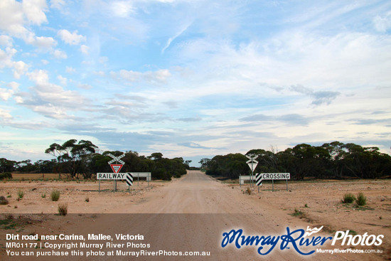 Dirt road near Carina, Mallee, Victoria