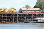 PS Pevensey and Echuca Wharf
