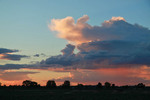 Sunset near Nyah, Victoria