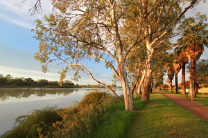 Sunrise on Renmark riverfront