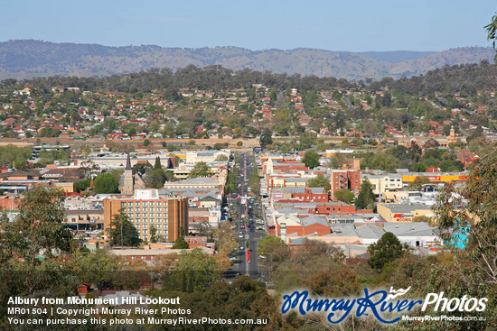 Albury from Monument Hill Lookout