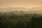 Sunrise over the foothills of Albury, New South Wales