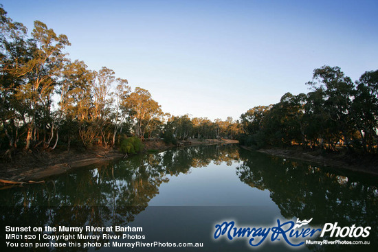 Sunset on the Murray River at Barham