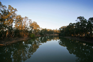 Sunset on the Murray River at Barham