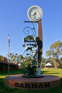 Barham clock & sculpture