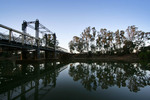 Sunset on Barham Koondrook bridge