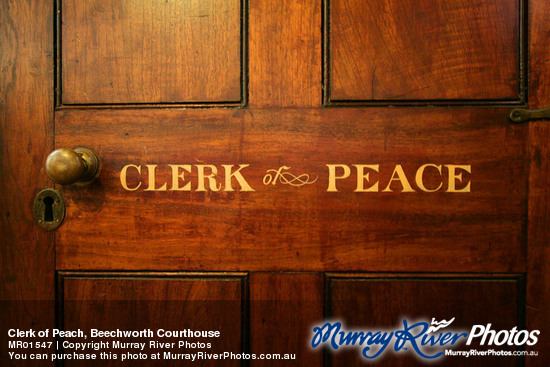 Clerk of Peach, Beechworth Courthouse