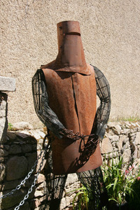 Ned Kelly sculpture at Beechworth