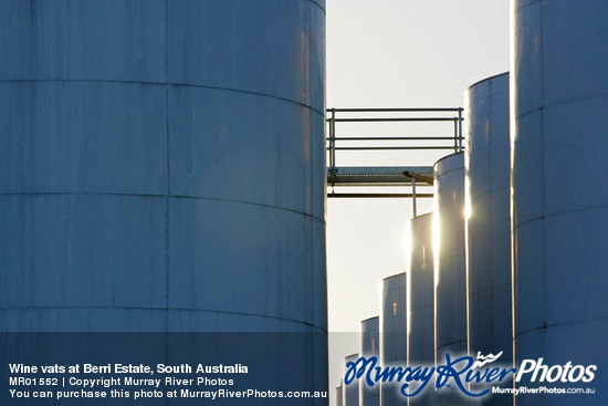 Wine vats at Berri Estate, South Australia