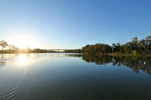 Murray River on sunset at Mildura, Victoria