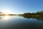 Murray River on sunset at Mildura, Victoria