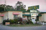 Cohuna Motor Inn on dusk, Victoria