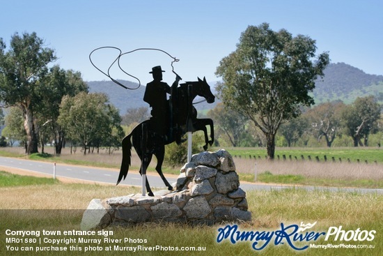 Corryong town entrance sign